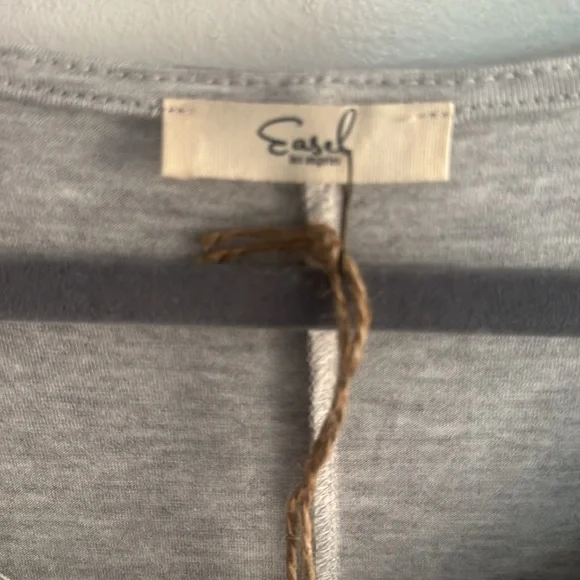 Easel Gray and Black Colorblock Tunic SZ 3X new W tags - Picture 3 of 5